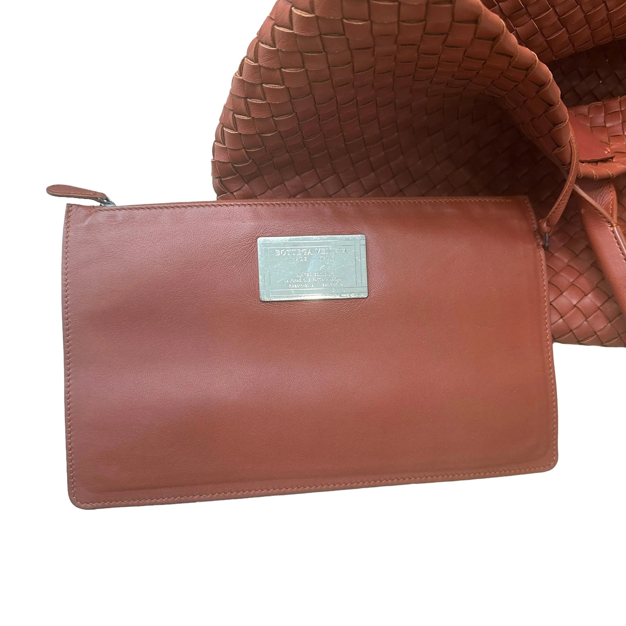 Brown Intrecciato Tote