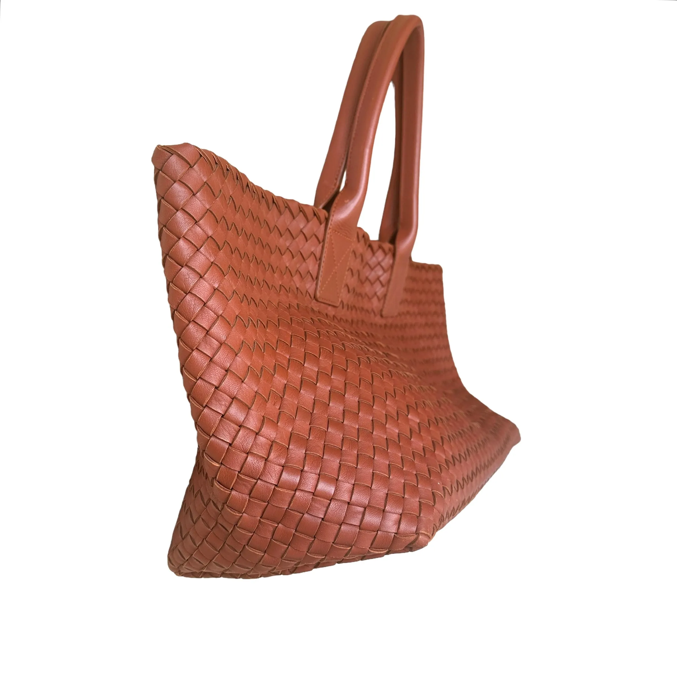 Brown Intrecciato Tote