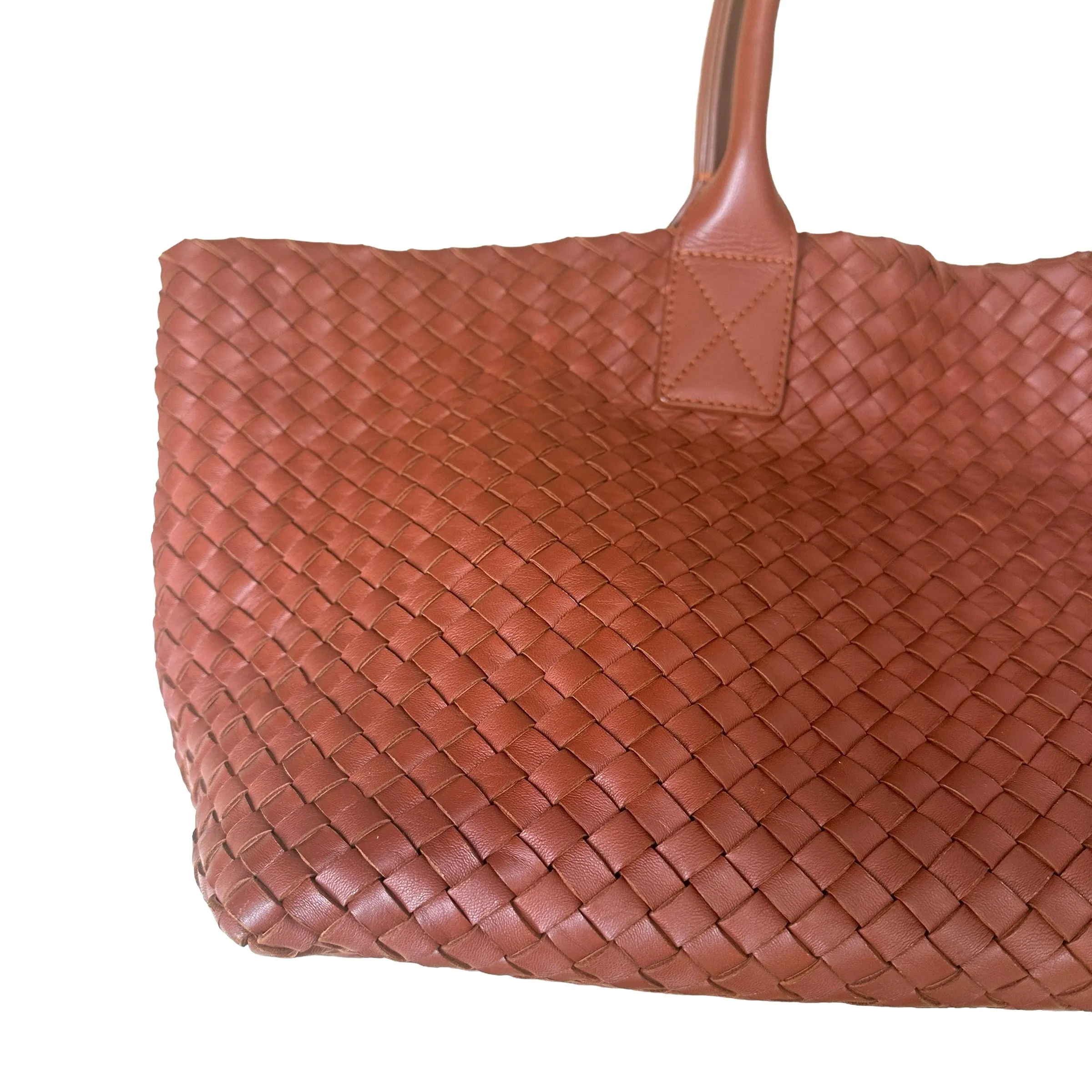 Brown Intrecciato Tote