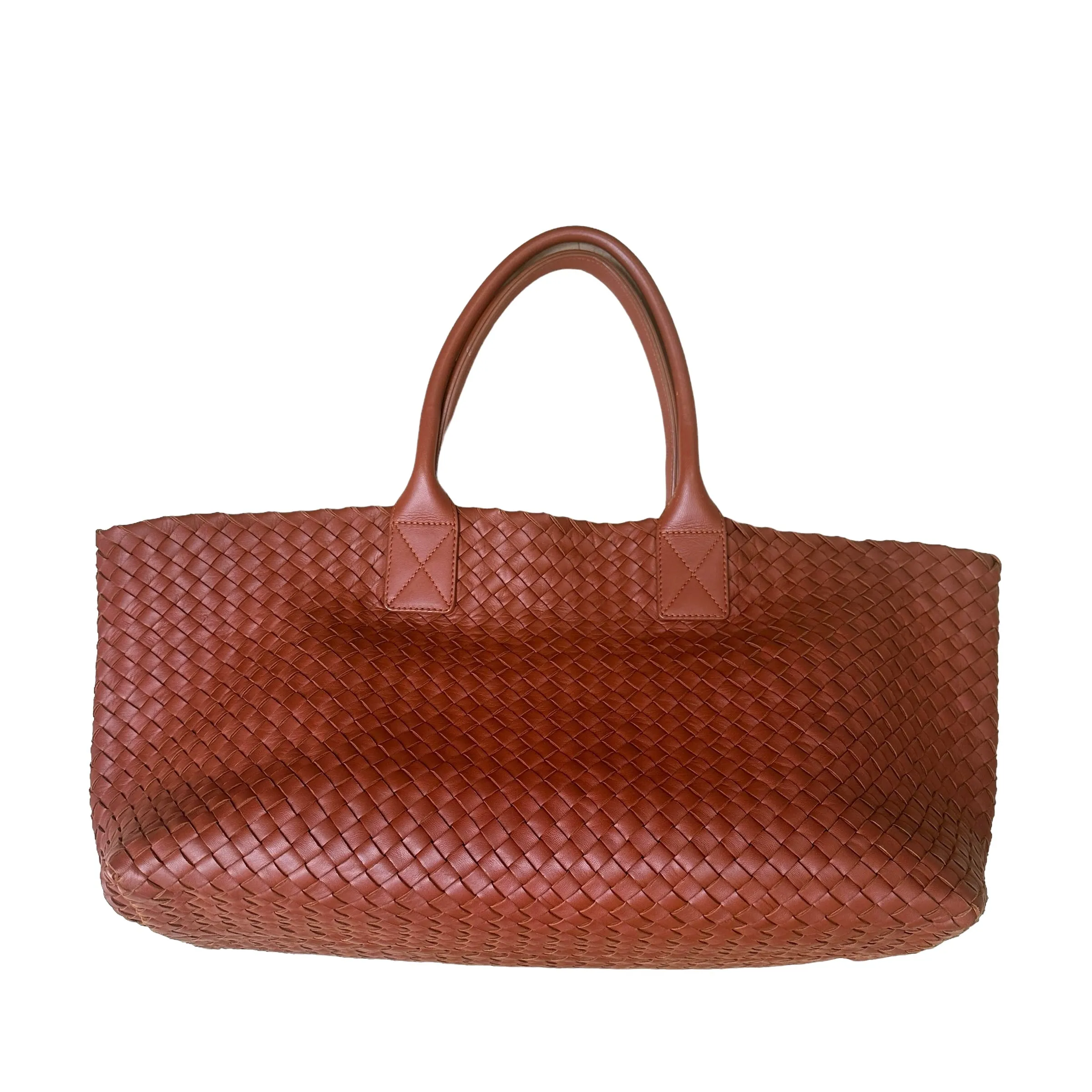 Brown Intrecciato Tote