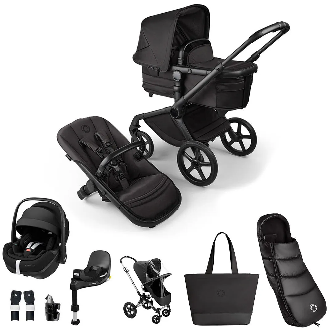 Bugaboo Fox 5 Ultimate Noir Limited Edition   Pebble 360 Pro 2 Travel System