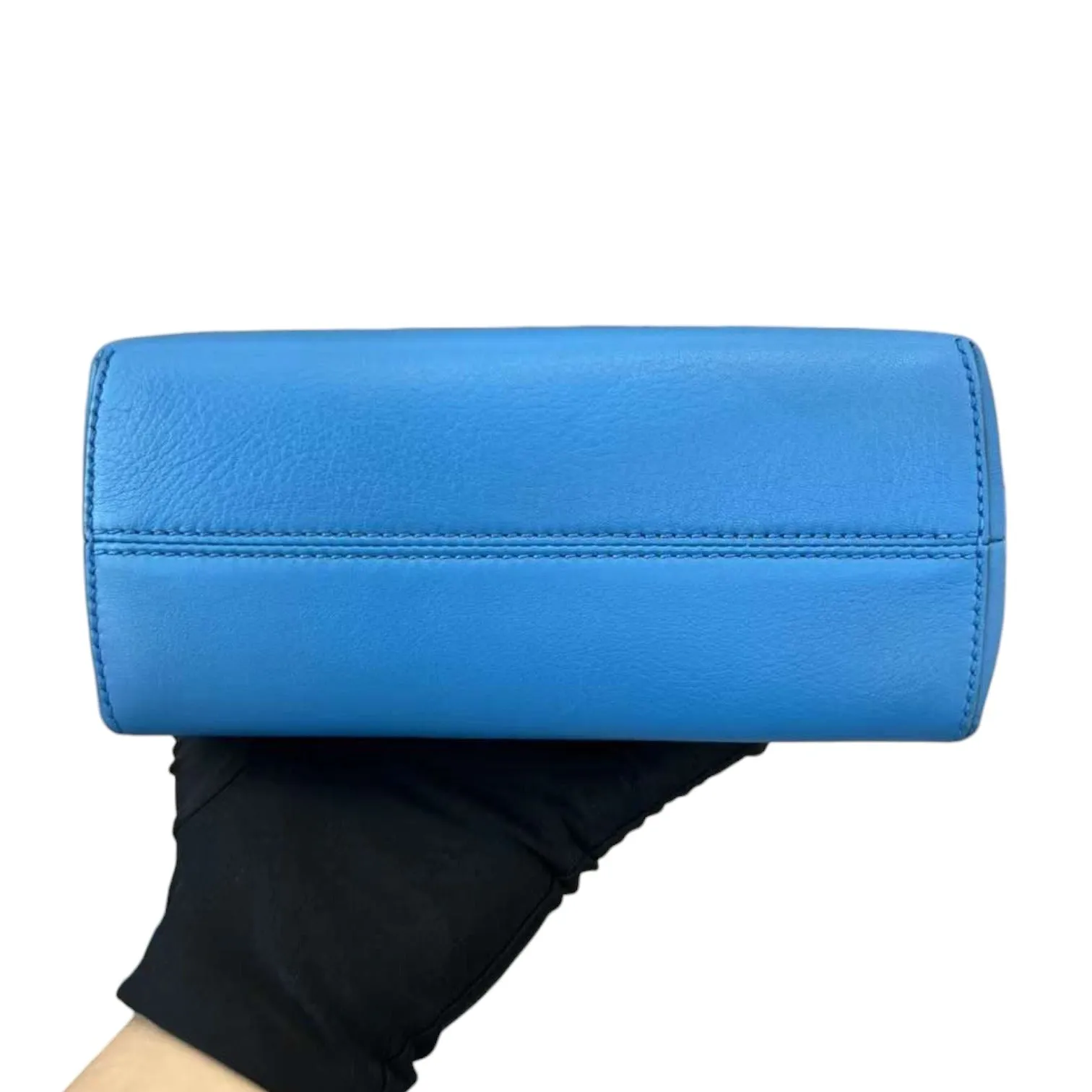 Calfskin Mini By The Way Tote Blue SHW