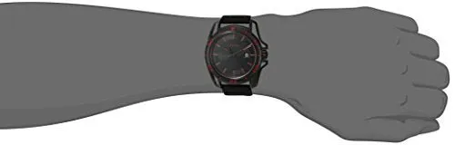 Calvin Klein Men's 'Earth' Swiss Quartz Stainless Steel and Leather Watch, Color:Black (Model: K5Y31ZB1)