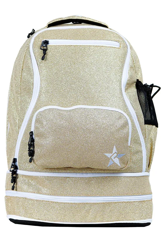 Champagne Rebel Dream Bag with White Zipper