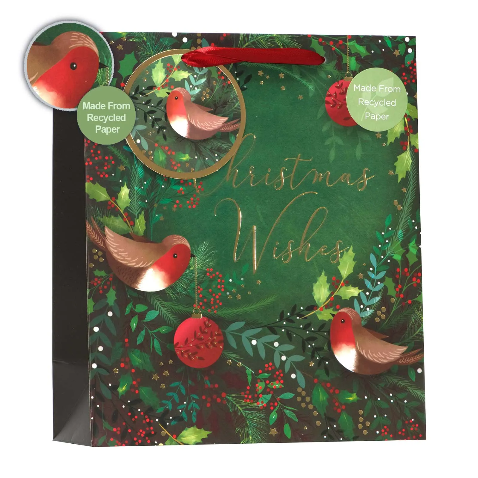 Christmas Robin Gift Bag