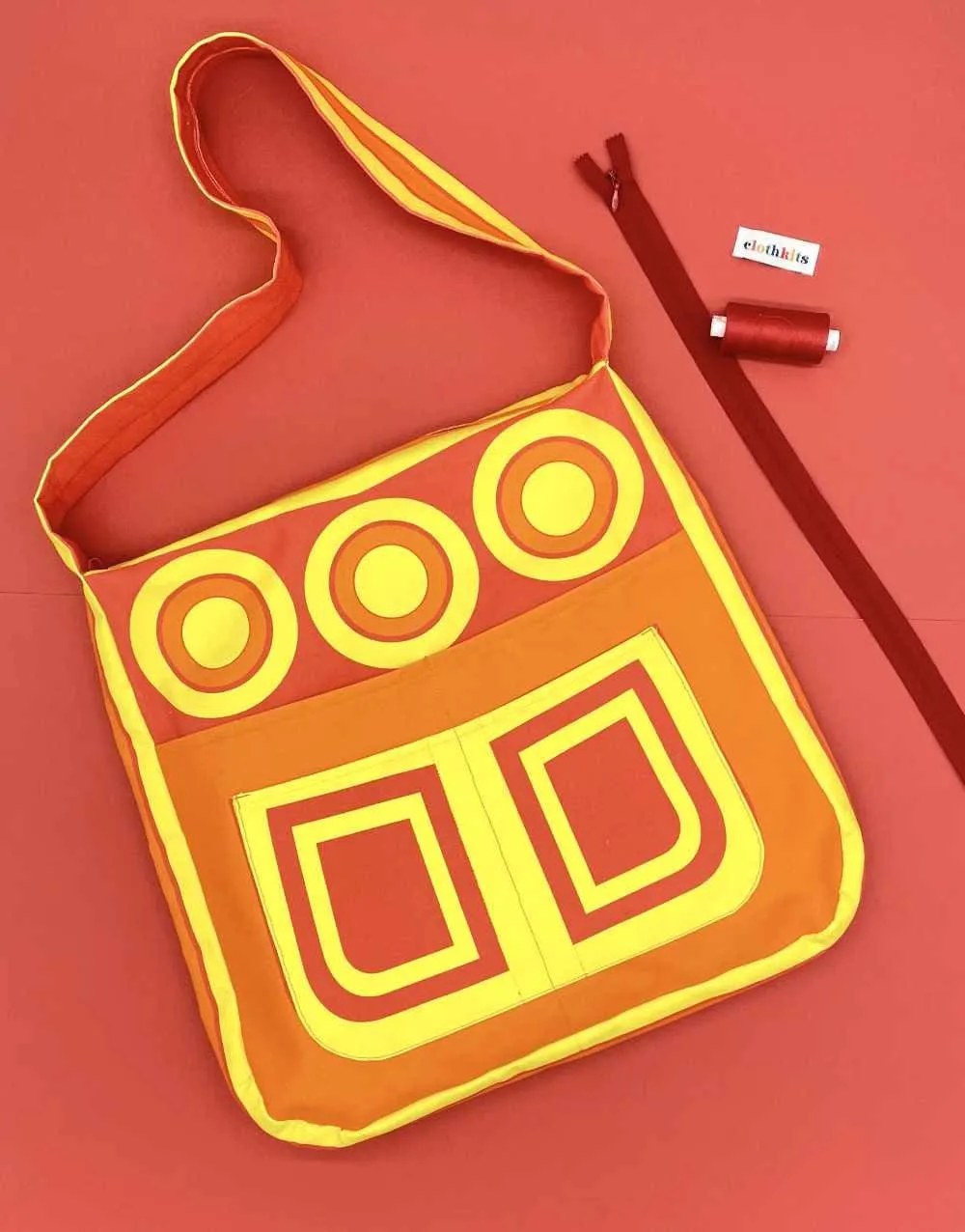 Clothkits® 1970s Swing Bag Sewing Kit, Limited Edition