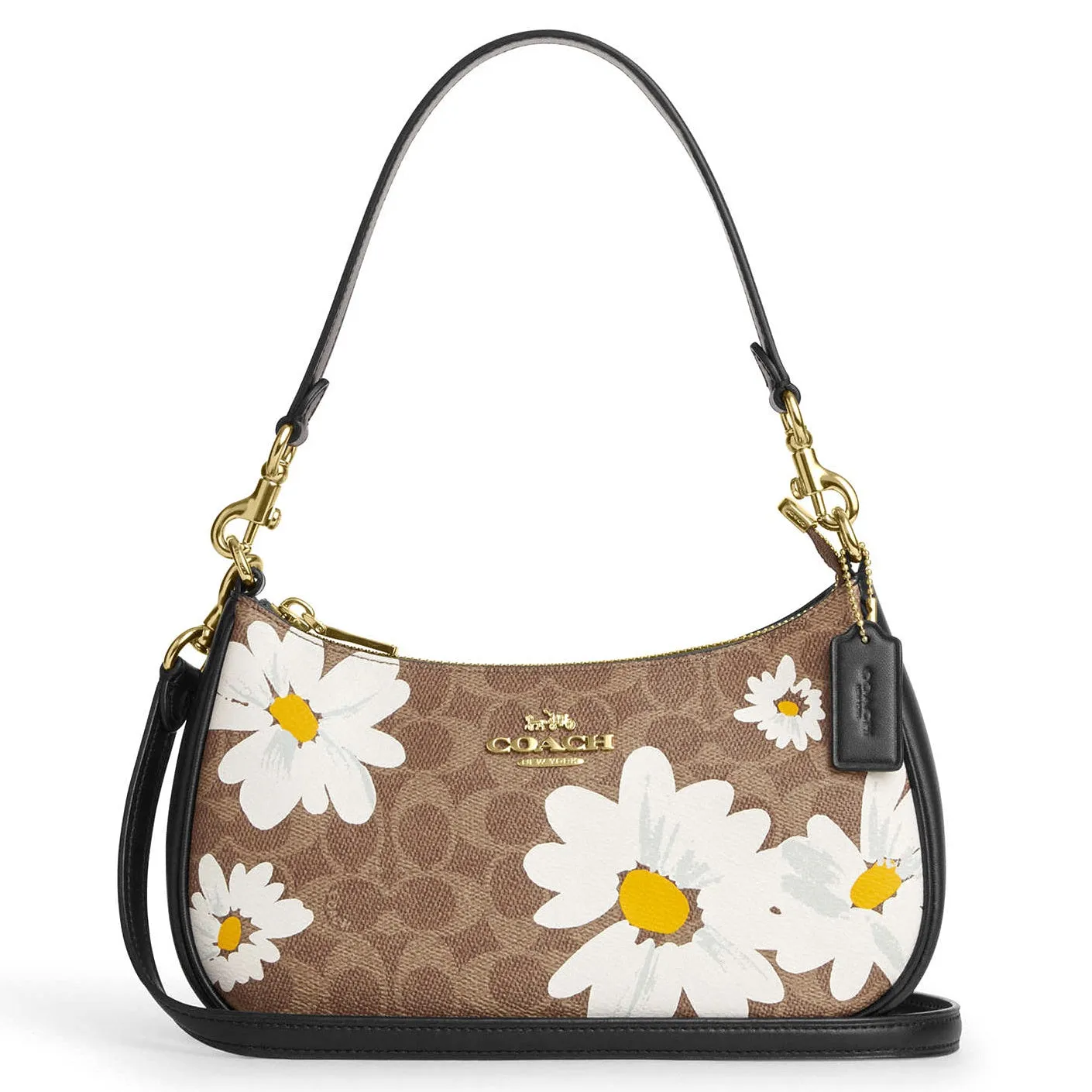 Coach Women's Teri Shoulder Bag In Signature Canvas With Floral Print