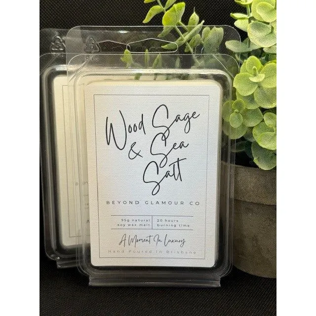 Coconut Soy Wax Melt - Wood Sage & Sea Salt