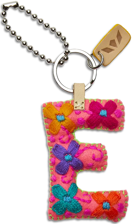 Consuela | Pink Felt Letter Charms