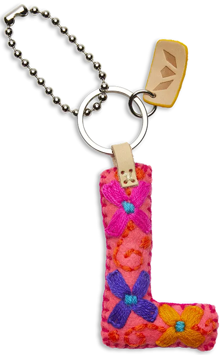 Consuela | Pink Felt Letter Charms