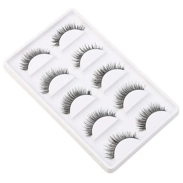 Criss-Cross Natural Blossom Eyelashes (5 pairs)