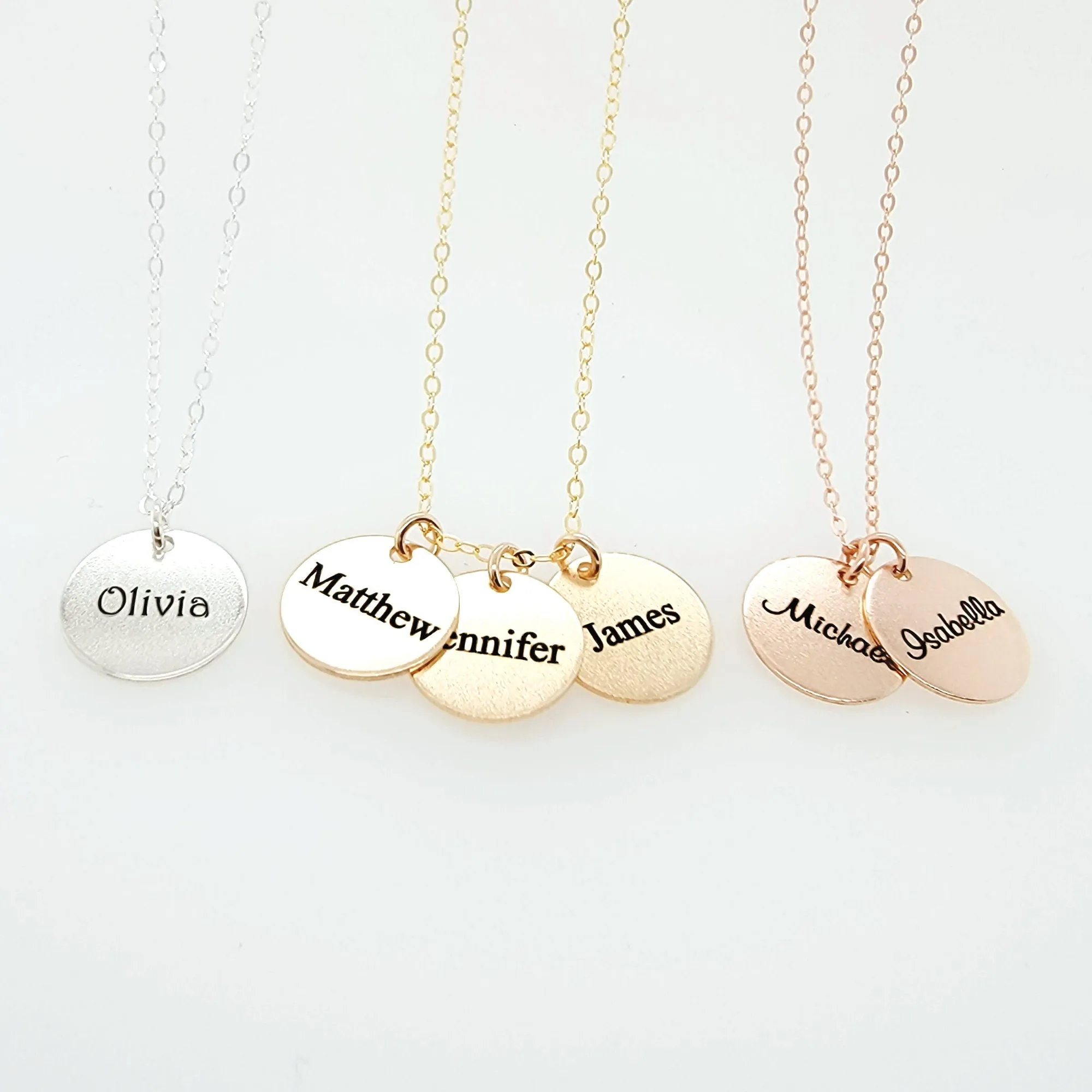 Custom Kids Name Necklace - Personalized Mommy Necklace - CG480N. Starts at