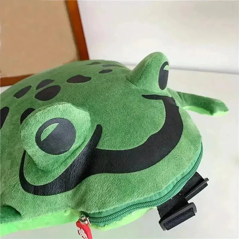 Cute Frog Shaped Novelty Backpack