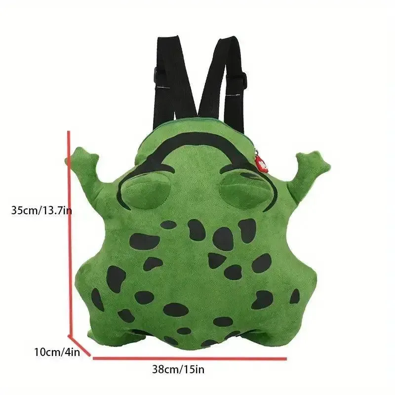 Cute Frog Shaped Novelty Backpack