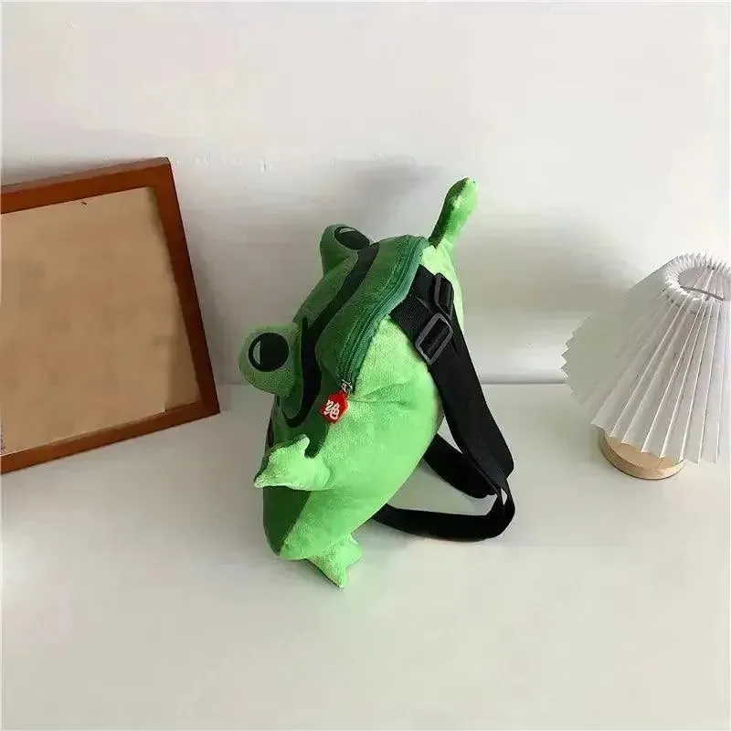 Cute Frog Shaped Novelty Backpack