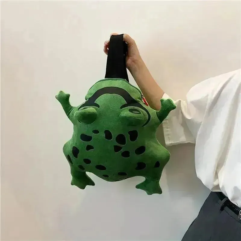 Cute Frog Shaped Novelty Backpack