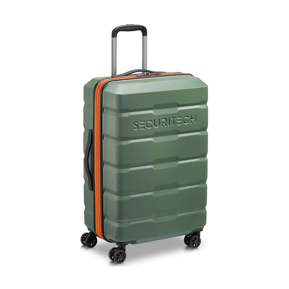 Delsey Paris Securitech® Citadel DY40058 66cm 4 Double Wheels Trolley Case - Green