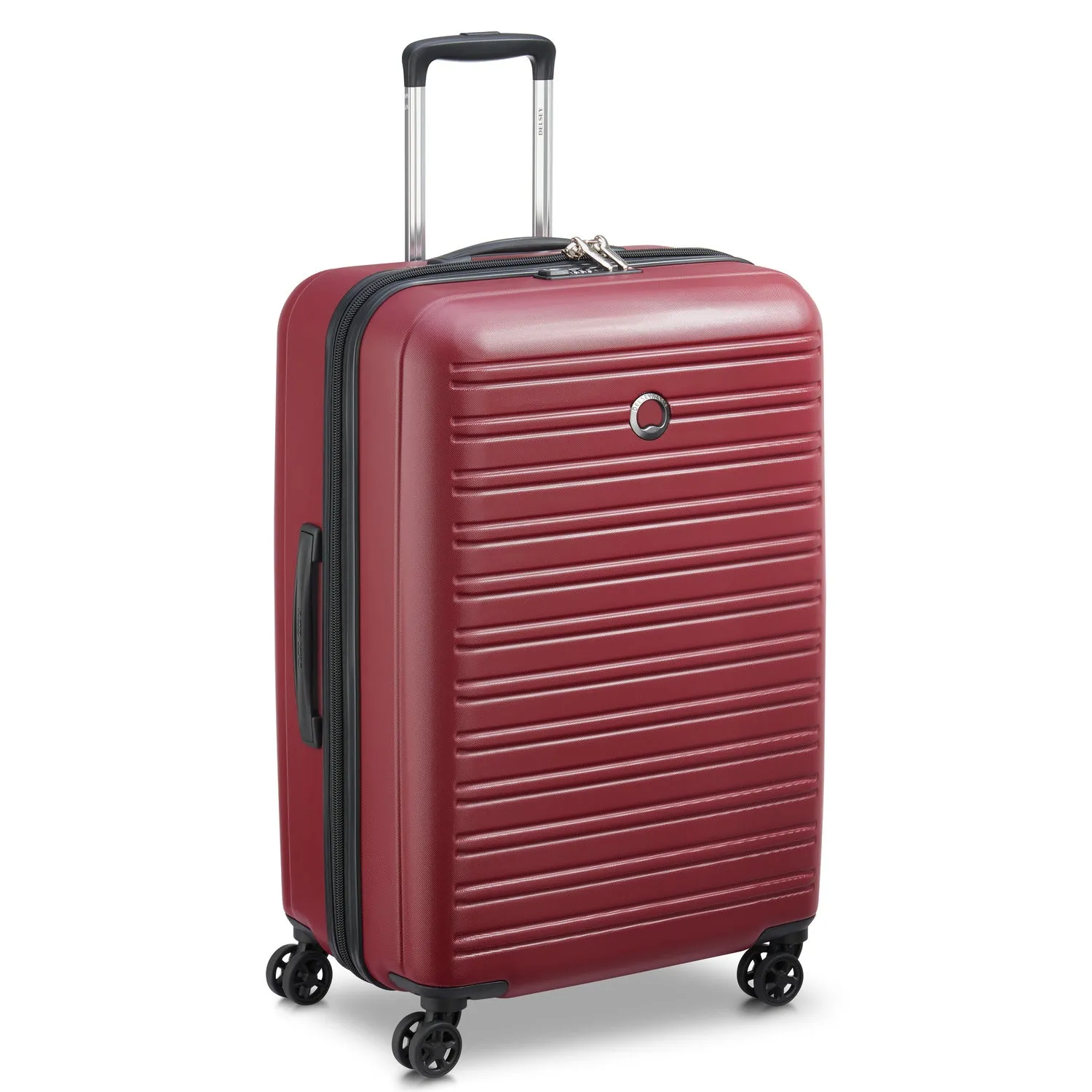 Delsey Segur 2.0 70cm Hardcase 4 Double Wheel Trolley Check-In Luggage Trolley Case Red - 00205882004