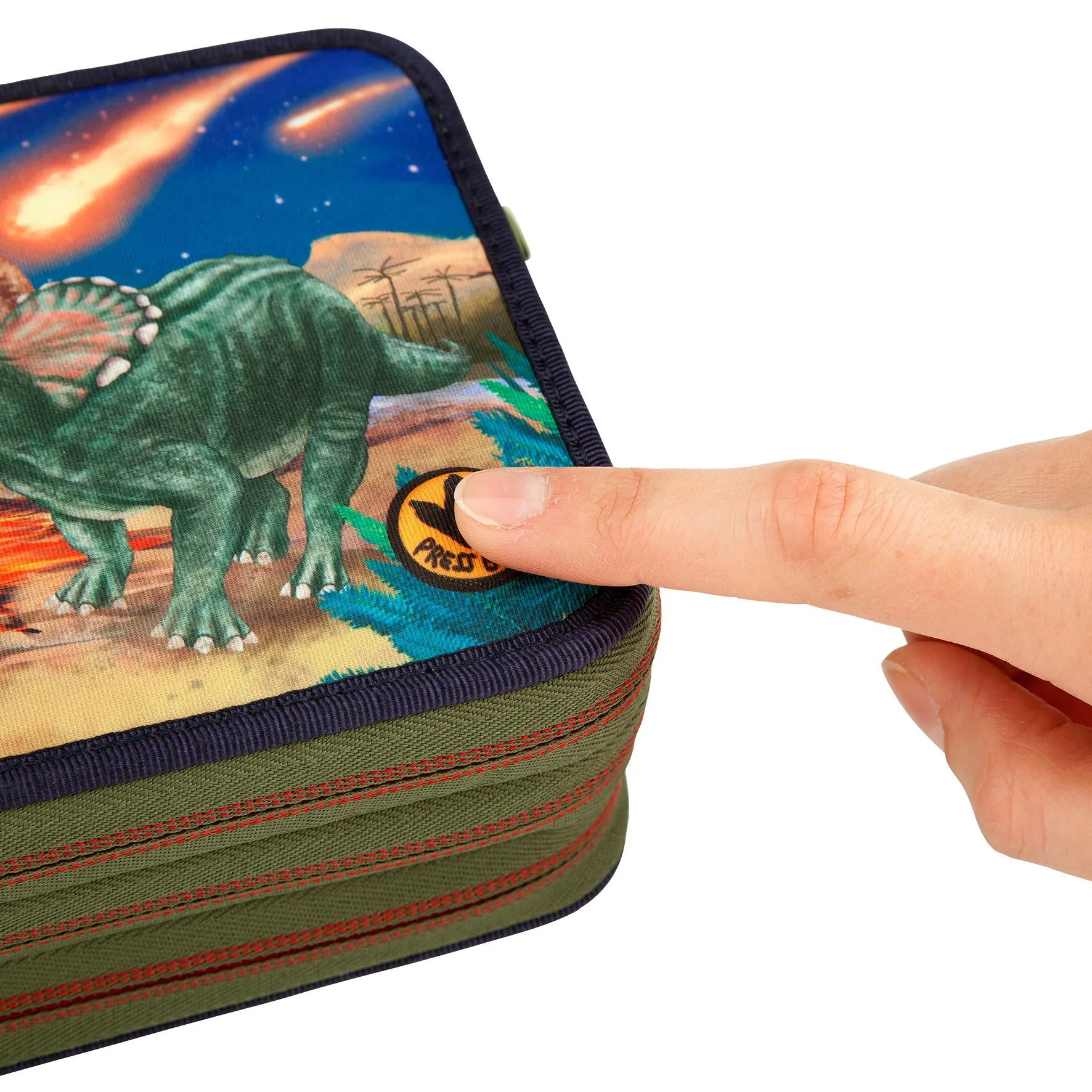 Depesche Dino World Filled Triple Pencil Case