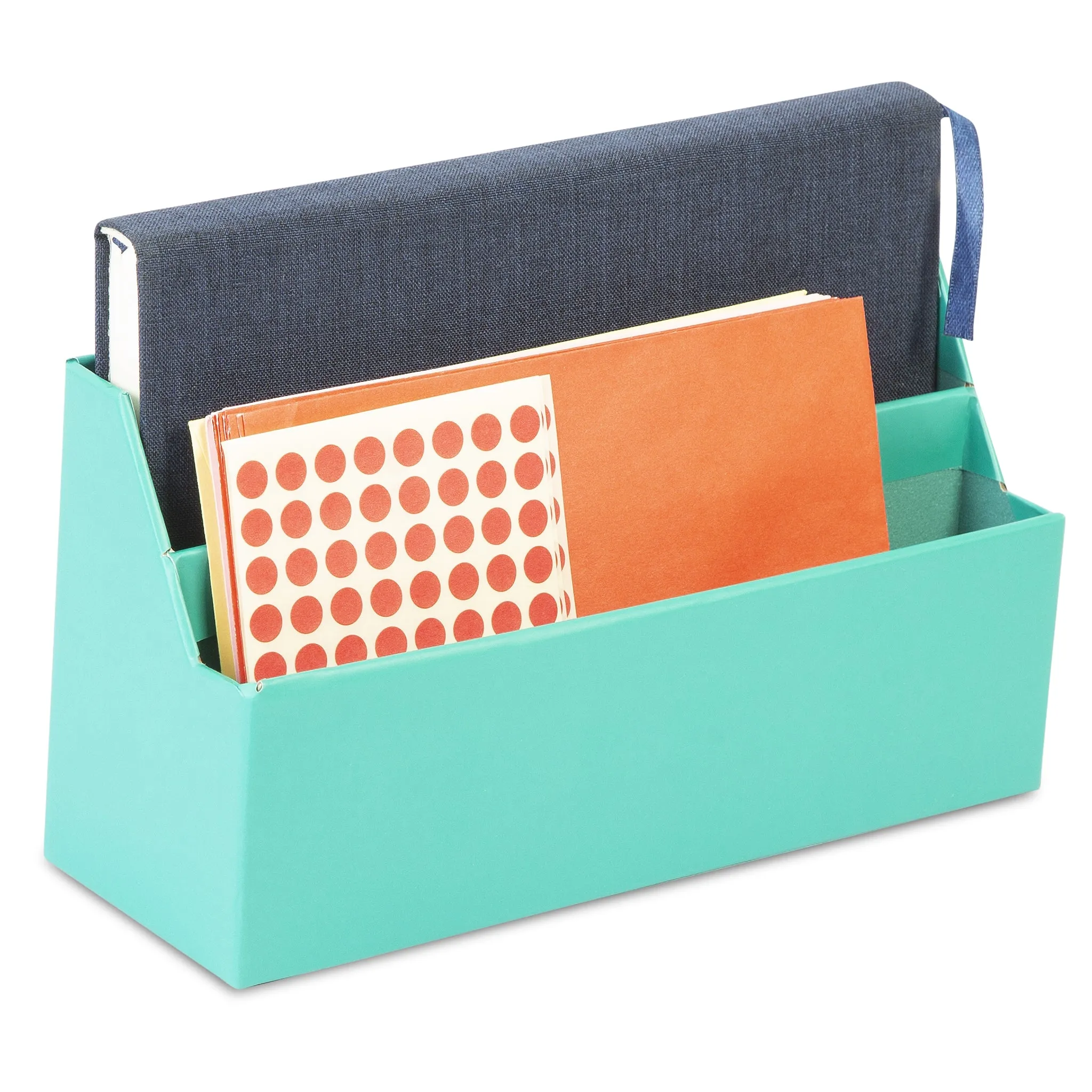 Desk Organiser Set - Teal - 4 Pcs