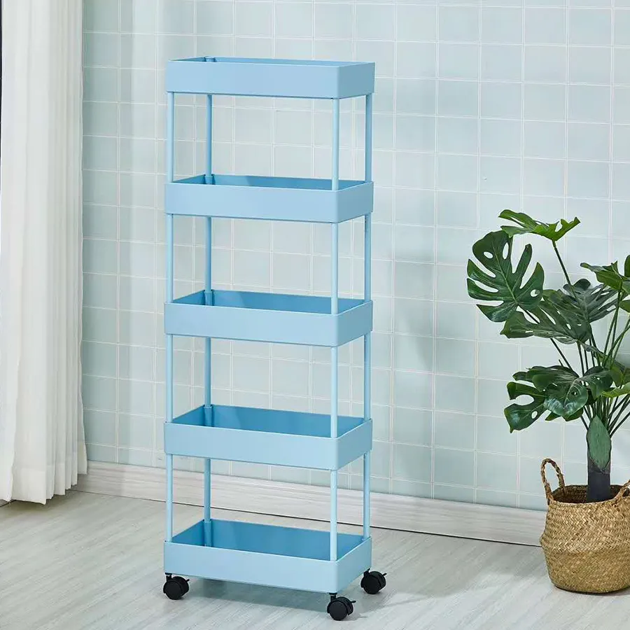 Dion 5 Shelf Plastic Trolley