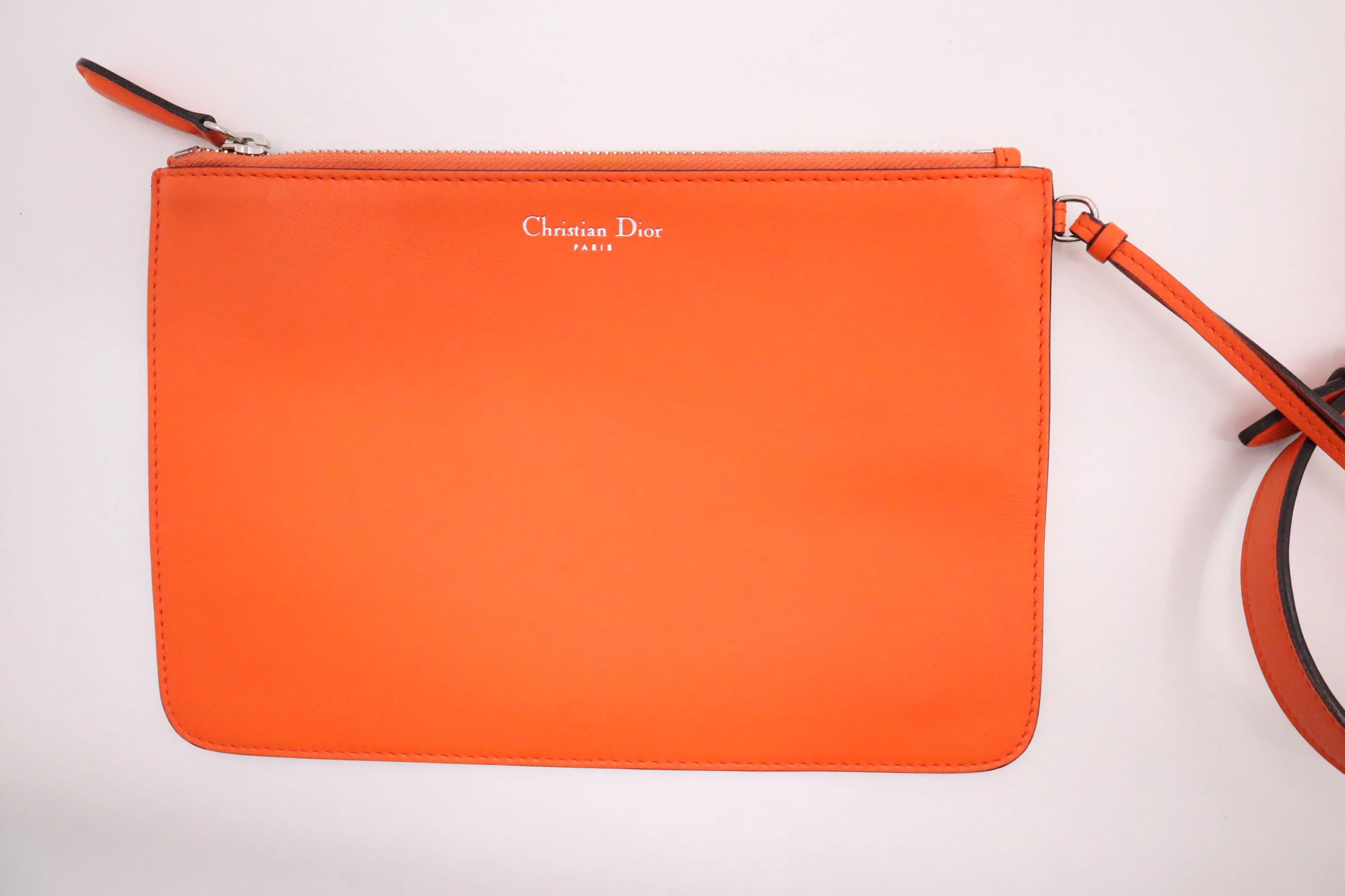 Dior Diorissimo 2-Way Bag in Orange Leather