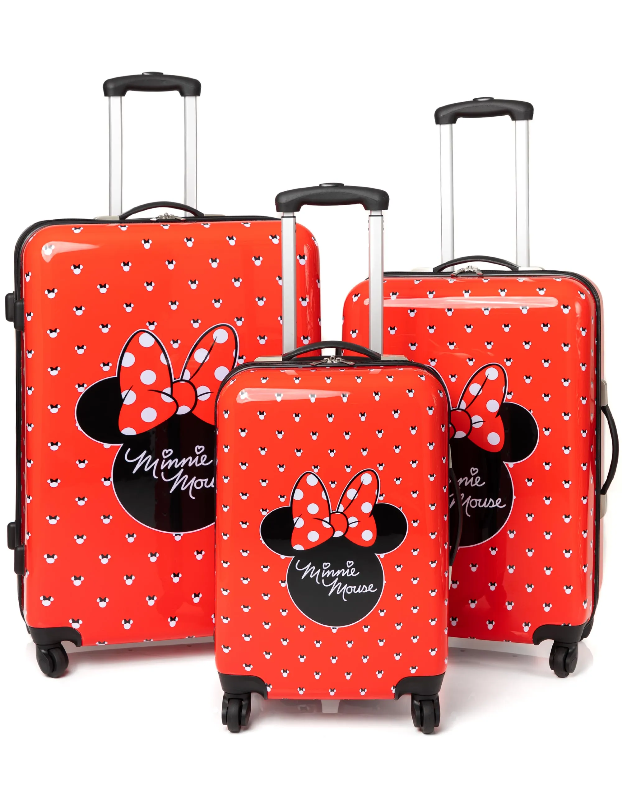 Disney Minnie Mouse Womens Red Large Suitcase