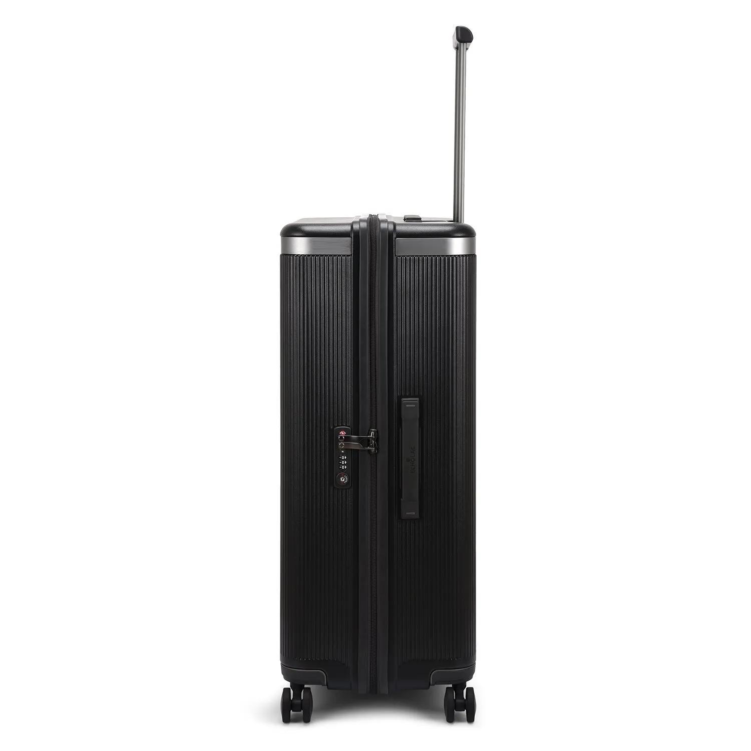 Echolac Dynasty 76.5cm Hardcase Non-Expandable 4 Double Wheel Check-In Luggage Trolley Vulcan Grey - PC142 28 VULCAN GREY