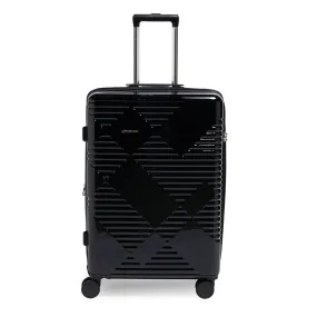 Echolac Extravagant 82cm Hardcase Expandable 4 Double Wheel Check-In Luggage Trolley Black - CTH0062 S- 32 BLACK