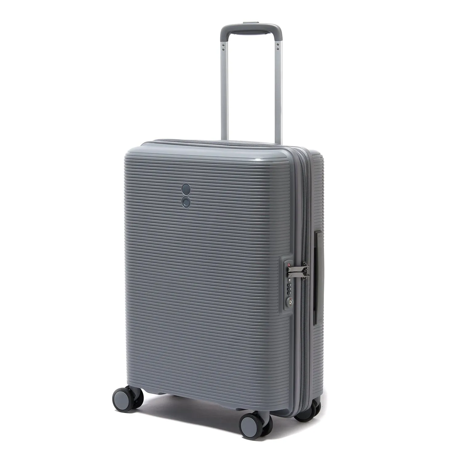 Echolac Forza 55cm Hardcase Expandable 4 Double Wheel Cabin Luggage Trolley Gray - PW005 20 Arctic Grey