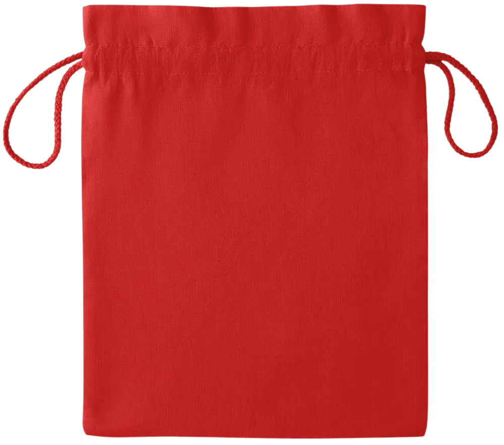 Essential medium colored cotton drawstring bag