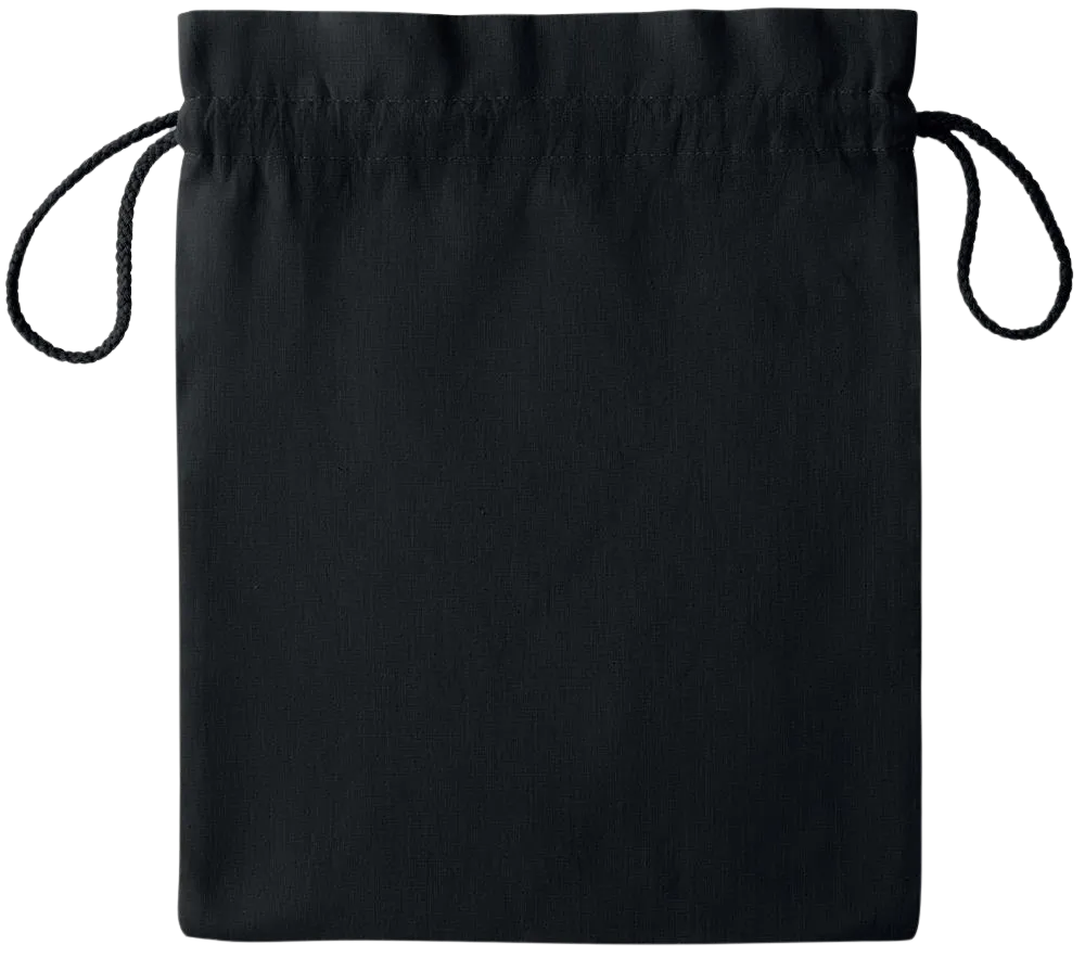 Essential medium colored cotton drawstring bag