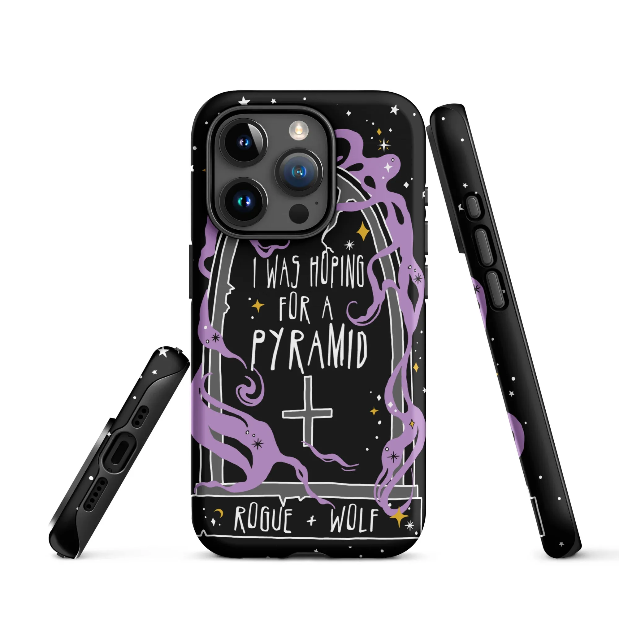 Expectation Vs Reality Shockproof iPhone Case - Witchy Goth Anti-scratch Phone Accessory Cover