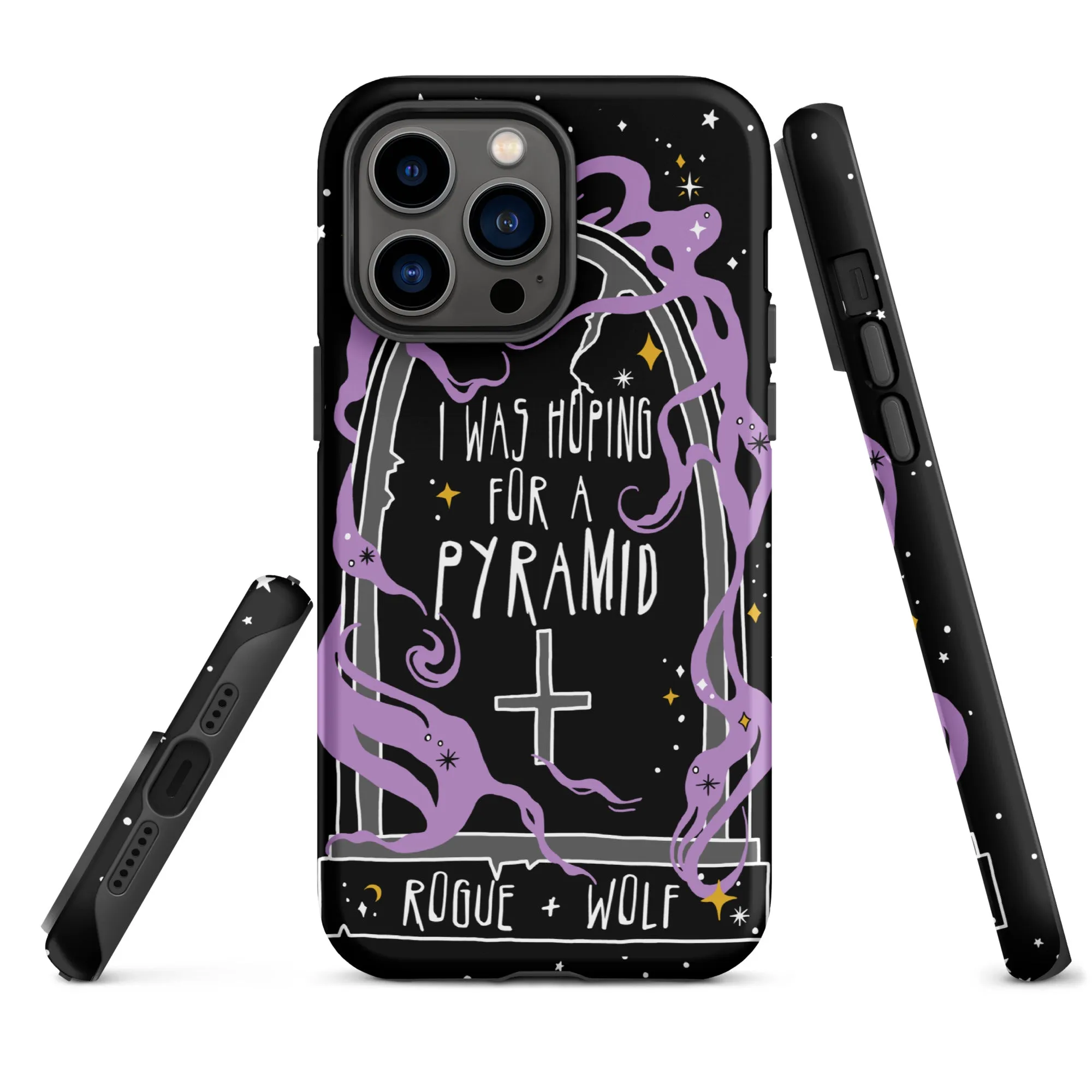 Expectation Vs Reality Shockproof iPhone Case - Witchy Goth Anti-scratch Phone Accessory Cover