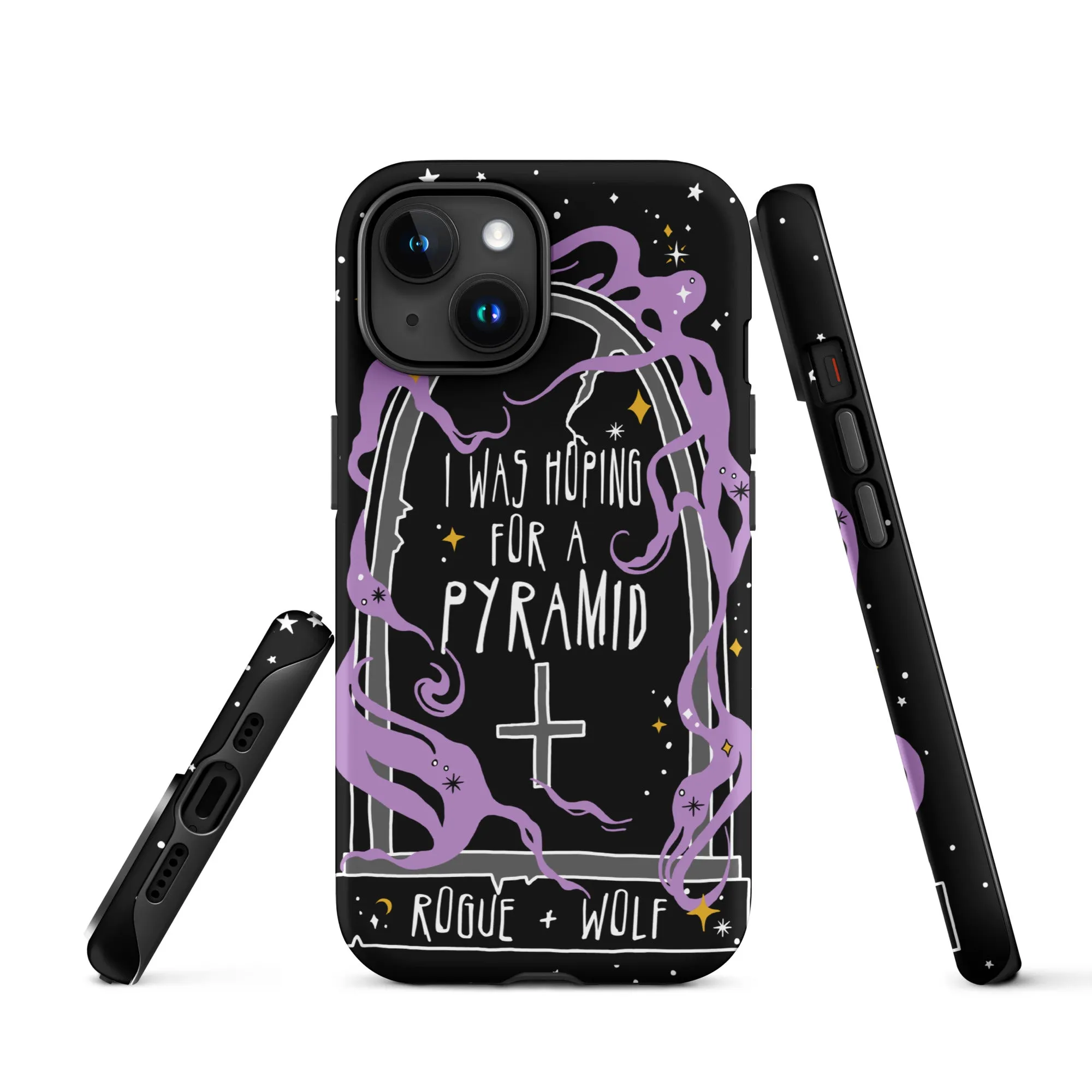 Expectation Vs Reality Shockproof iPhone Case - Witchy Goth Anti-scratch Phone Accessory Cover