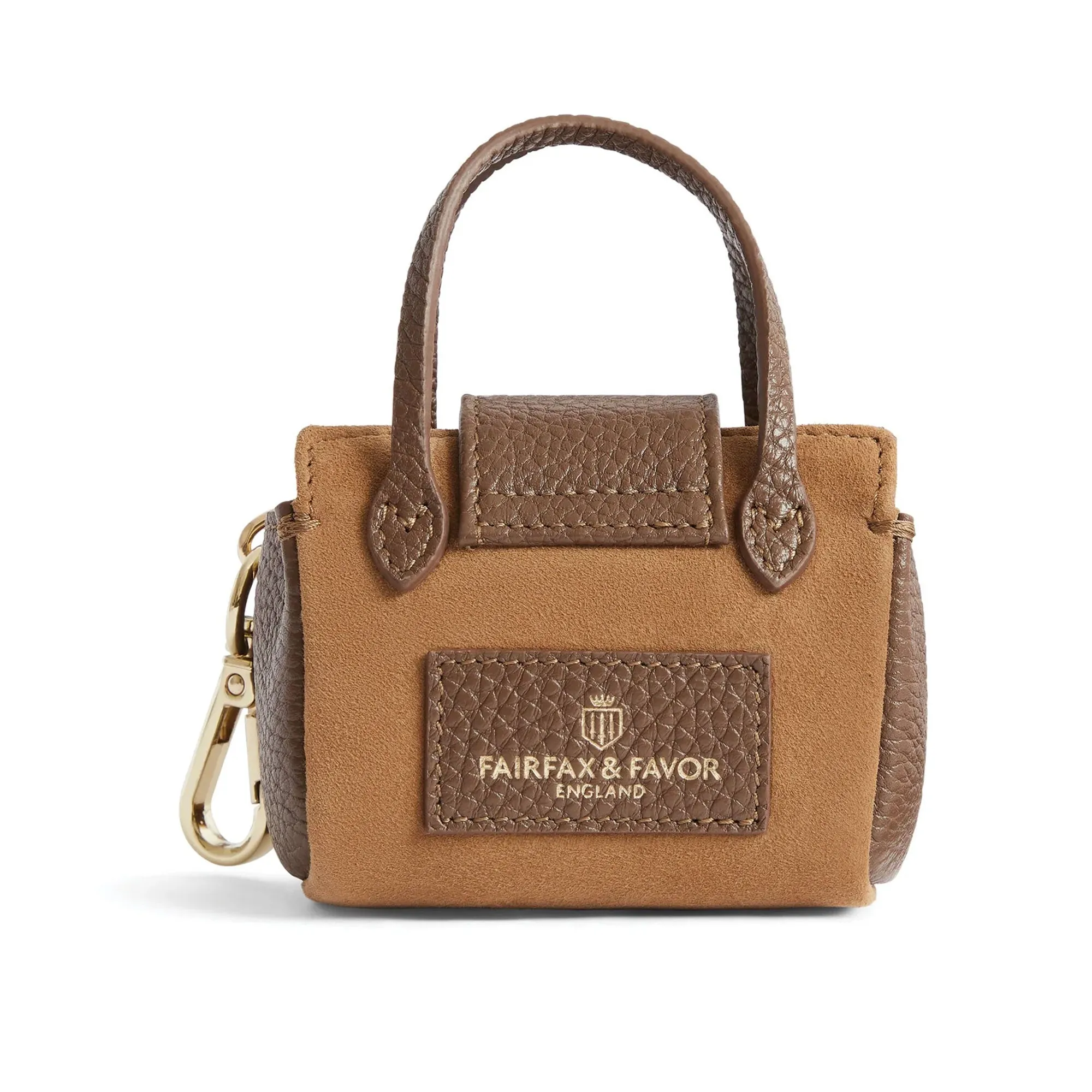 Fairfax & Favor Mini Windsor Shopping Tote Suede