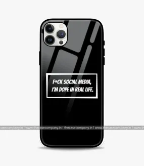 F*ck Social Media Glass Case