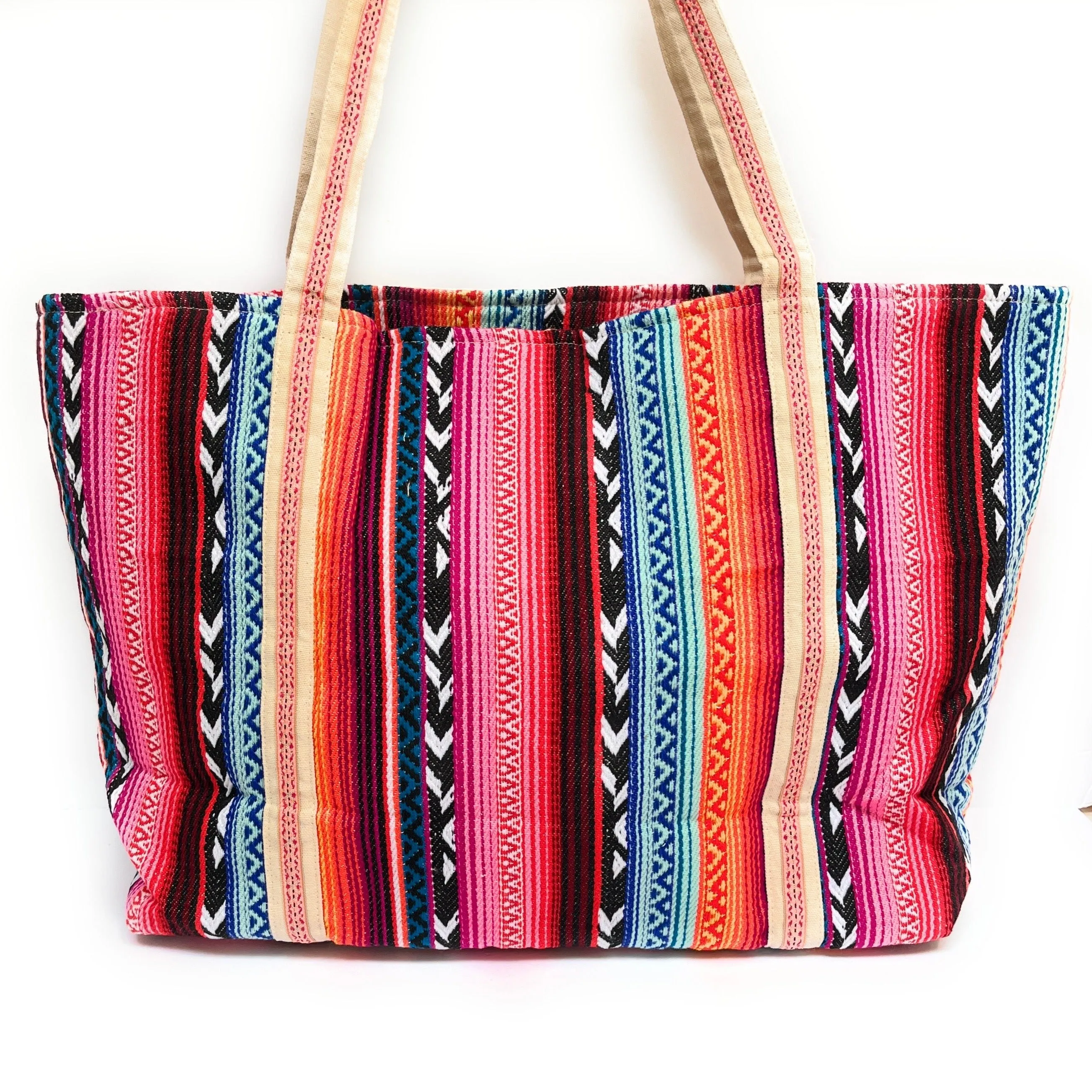 Floral Beaded Tote Bag