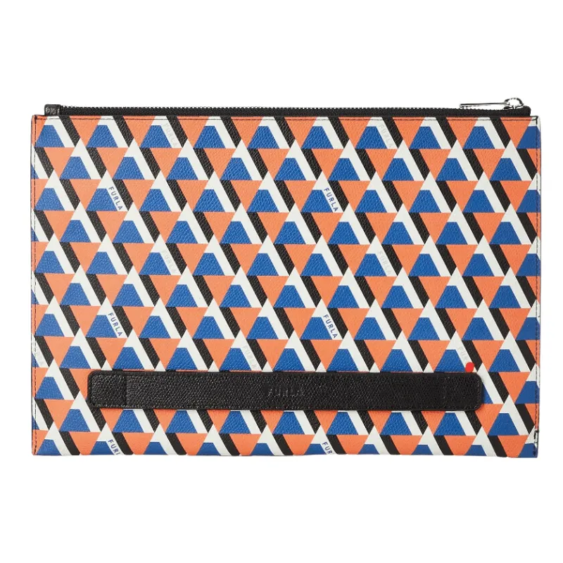 Furla Project iPad Envelope- Toni Orange Nero