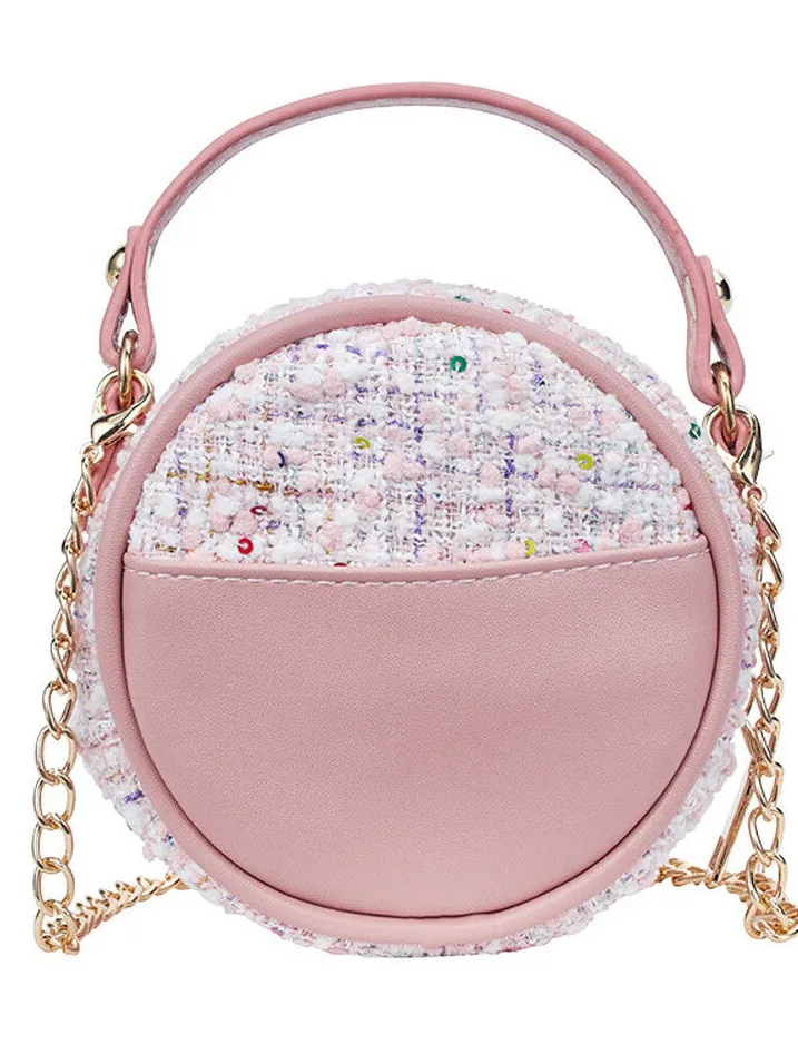 Girls Round and Round We Go Floral Crossbody Handbag