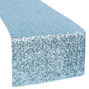 Glitz Sequin Table Runner - Baby Blue