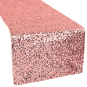 Glitz Sequin Table Runner - Dusty Rose/Mauve