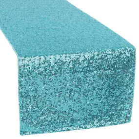 Glitz Sequin Table Runner - Turquoise