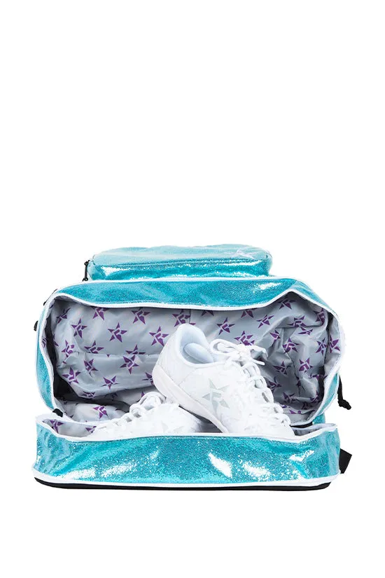 Glossy in Pixie Dust Rebel Dream Bag with White Zipper