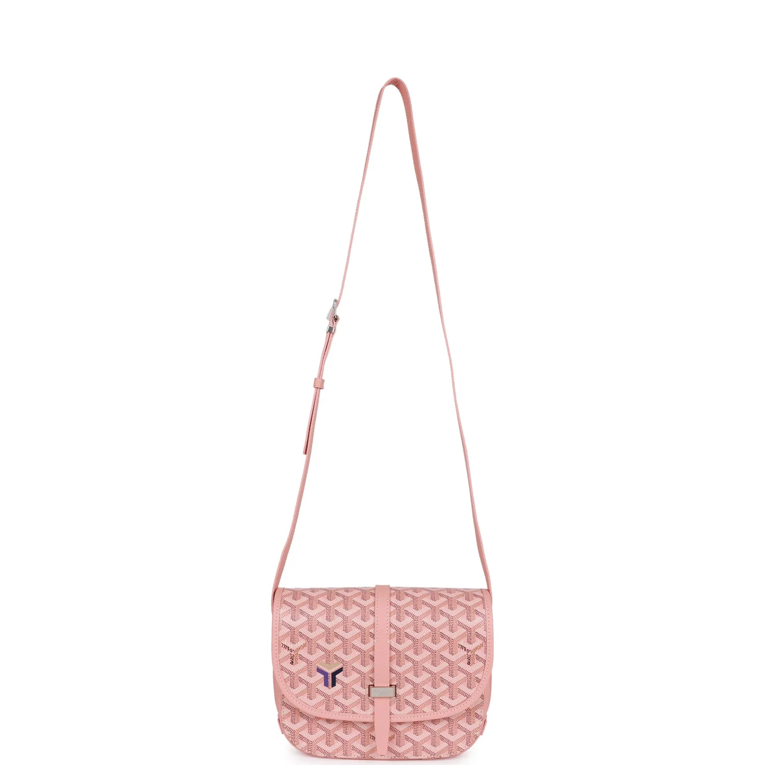 Goyard Belvedere PM Bag Rose Pink Goyardine Palladium Hardware