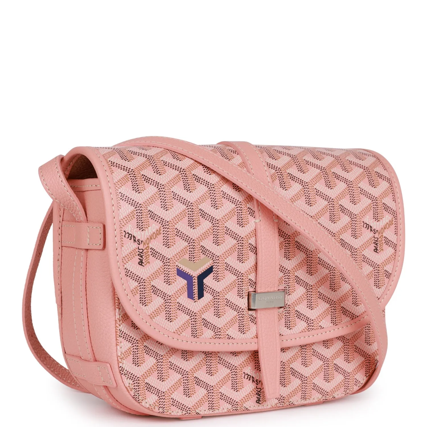 Goyard Belvedere PM Bag Rose Pink Goyardine Palladium Hardware