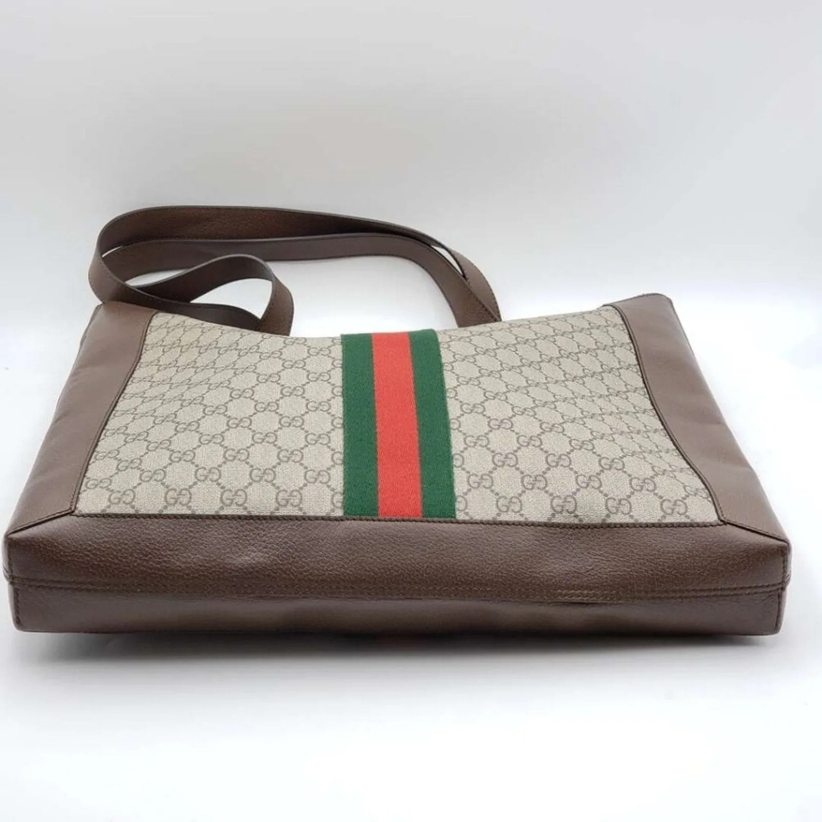 GUCCI Ophidia Brown w/Pouch Canvas Shoulder Bag