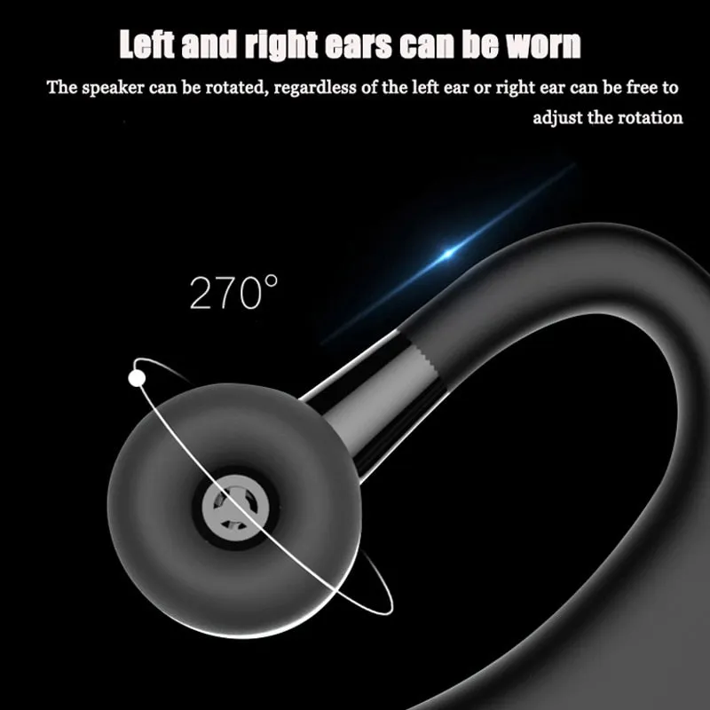 Handsfree Business V9 Bluetooth Headphone   Mic, Voice Control Wireless Earphone Noise Cancelling