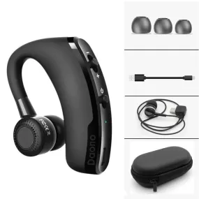 Handsfree Business V9 Bluetooth Headphone   Mic, Voice Control Wireless Earphone Noise Cancelling