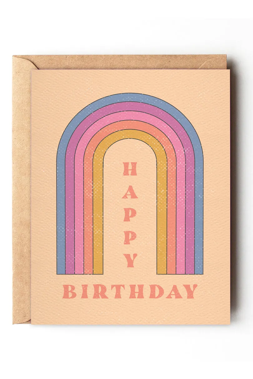 Happy Birthday Rainbow Card